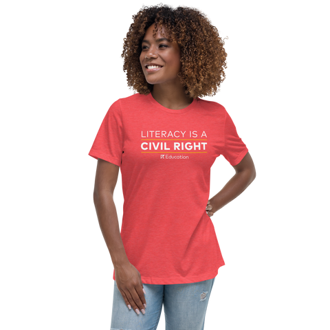 Literacy Is A Civil Right - Relaxed T-Shirt